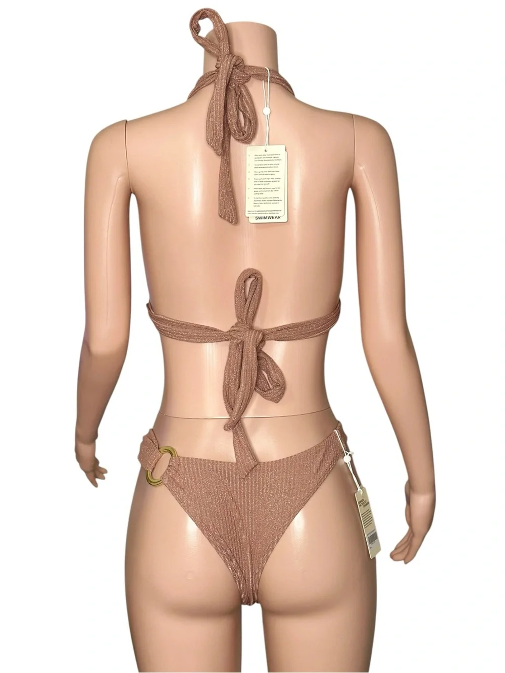 MONDAY SWIMWEAR 3PC Morocco Top (V), Hanalei Top (V) & Bronte Bottom (M) - Mauve